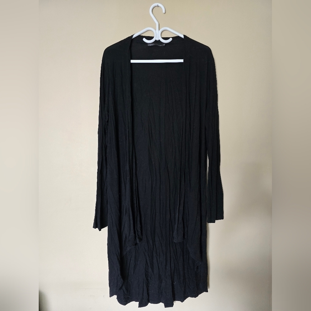 Black Open Front Cardigan Extra Large